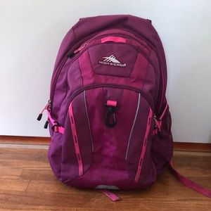 Pink backpack